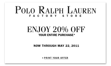 polo factory store coupon