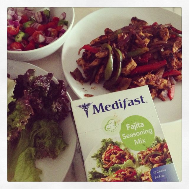 #Medifast Chicken Fajita Lettuce Wraps Are So Yummy