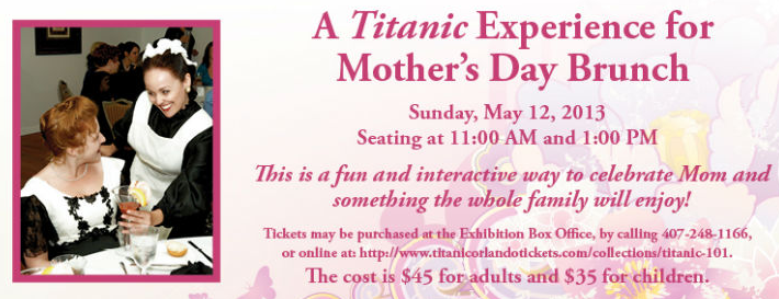 Mother's Day Brunch at The Titanic Experience