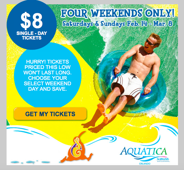 Aquatica $8 Tickets