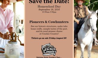 Homeschool Day: Pioneers & Cowhunters at Cracker Country