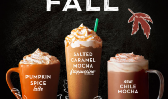 Starbucks September $3 Grande Fall Beverage Deal