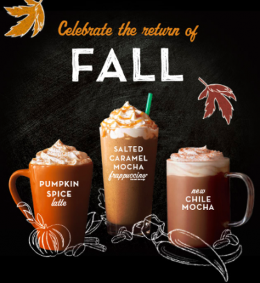 Starbucks September $3 Grande Fall Beverage Deal